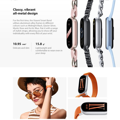 [HK Warehouse] Original Xiaomi Smart Band 9 Global 1.62 inch AMOLED Screen 5ATM Waterproof Smart Watch, Support Blood Oxygen / Heart Rate Monitor (Silver) - Wearable Devices by Xiaomi | Online Shopping UK | buy2fix