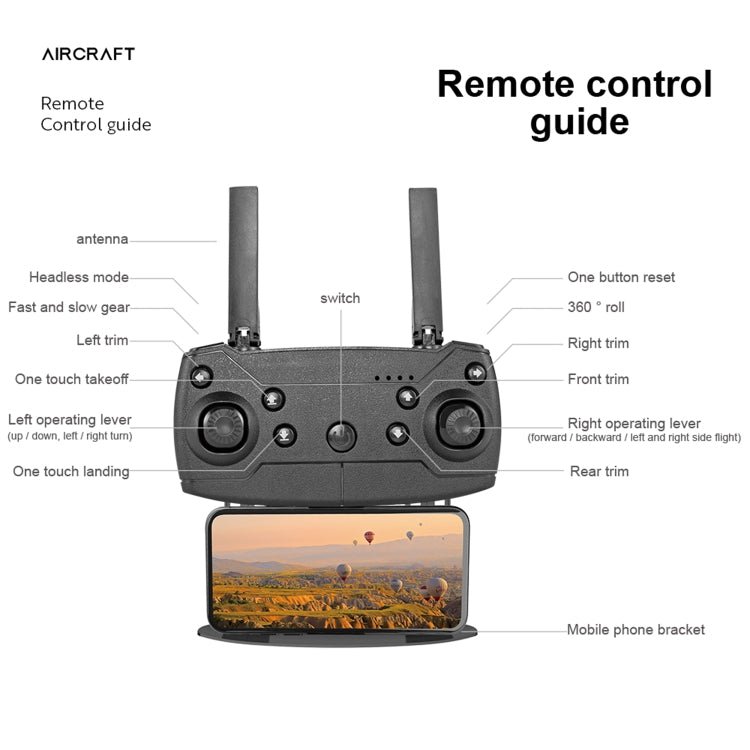 E99 Max 2.4G WiFi Foldable RC Drone Quadcopter Toy(Black) - RC Aircrafts by buy2fix | Online Shopping UK | buy2fix