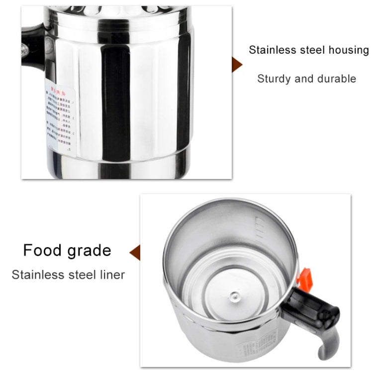 Universal DC 24V Stainless Steel Car Electric Kettle Heated Mug Heating Cup with Charger Cigarette Lighter for Car and Family, Capacity: 1000ML - Heating Cups by buy2fix | Online Shopping UK | buy2fix