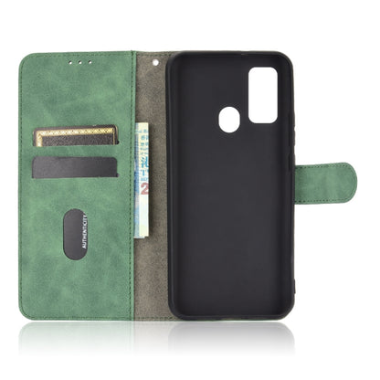 For DOOGEE N30 Solid Color Skin Feel Magnetic Buckle Horizontal Flip Calf Texture PU Leather Case with Holder & Card Slots & Wallet(Green) - More Brand by buy2fix | Online Shopping UK | buy2fix