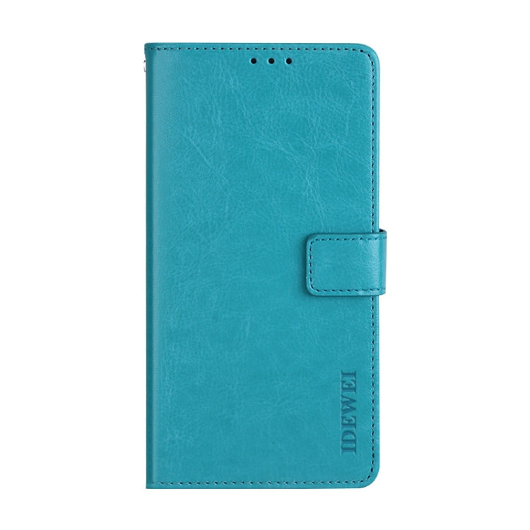 For Blackview A80 Plus idewei Crazy Horse Texture Horizontal Flip Leather Case with Holder & Card Slots & Wallet(Sky Blue) - More Brand by idewei | Online Shopping UK | buy2fix