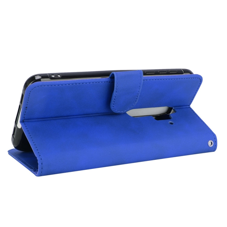 For Blackview BV6300 Pro Solid Color Skin Feel Magnetic Buckle Horizontal Flip Calf Texture PU Leather Case with Holder & Card Slots & Wallet(Blue) - More Brand by buy2fix | Online Shopping UK | buy2fix