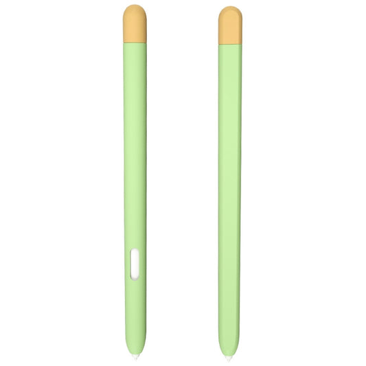 Liquid Silicone Stylus Pen Protective Case for Samsung Galaxy Tab S6 Lite P610 / P615(Green Yellow) - Pencil Accessories by buy2fix | Online Shopping UK | buy2fix
