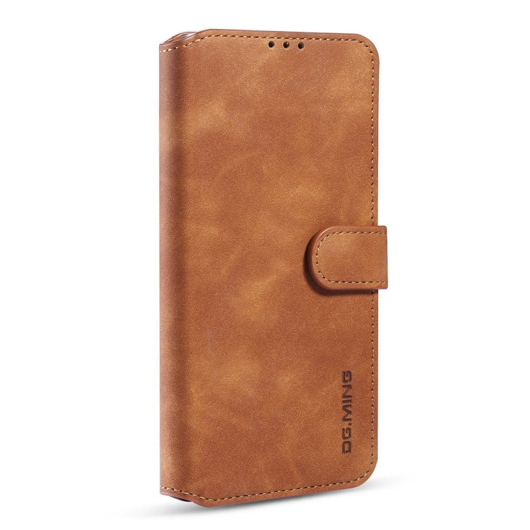 For Xiaomi Redmi Note 10 Pro DG.MING Retro Oil Side Horizontal Flip Leather Case with Holder & Card Slots & Wallet(Brown) - Xiaomi Cases by DG.MING | Online Shopping UK | buy2fix