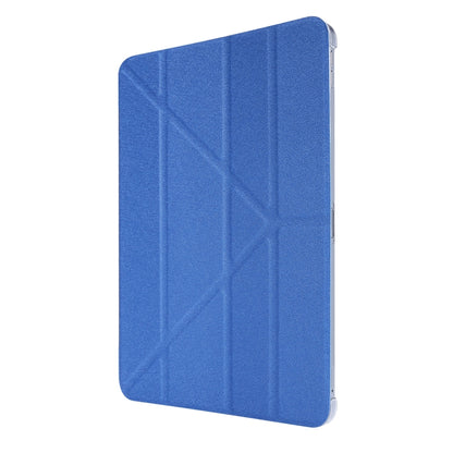 For iPad Air 13 2024 / iPad Pro 12.9 2022 / 2021 Silk Texture Horizontal Deformation Flip Leather Tablet Case with Holder(Blue) - iPad Pro 12.9 (2022/2021) Cases by buy2fix | Online Shopping UK | buy2fix