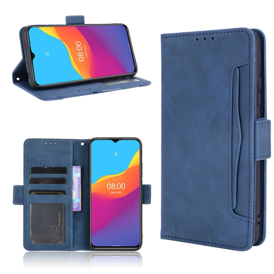 For Ulefone Note 10 Skin Feel Calf Pattern Horizontal Flip Leather Case with Holder & Card Slots & Photo Frame(Blue) - Ulefone Cases by buy2fix | Online Shopping UK | buy2fix