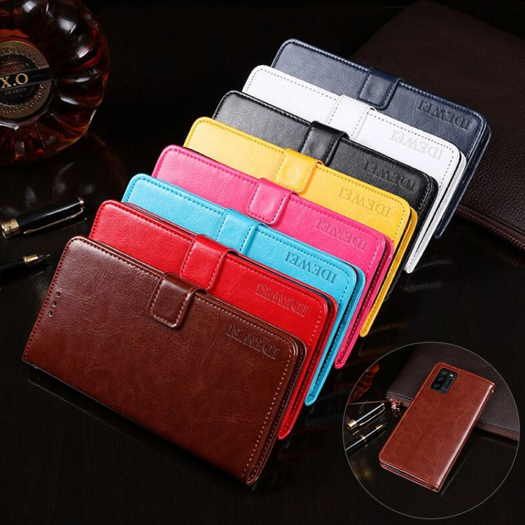 For Blackview A100 idewei Crazy Horse Texture Horizontal Flip Leather Case with Holder & Card Slots & Wallet(Red) - More Brand by idewei | Online Shopping UK | buy2fix