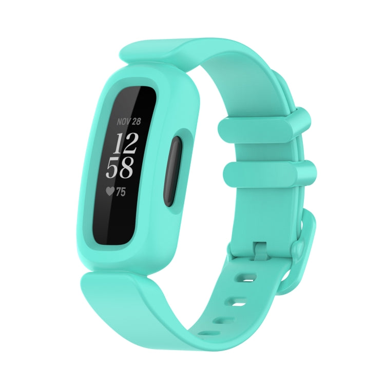 For Fitbit Ace 3 Silicone Integrated Watch Band(Lake Blue) - Watch Bands by buy2fix | Online Shopping UK | buy2fix