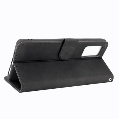 For Blackview A100 Solid Color Skin Feel Magnetic Buckle Horizontal Flip Calf Texture PU Leather Case with Holder & Card Slots & Wallet(Black) - More Brand by buy2fix | Online Shopping UK | buy2fix