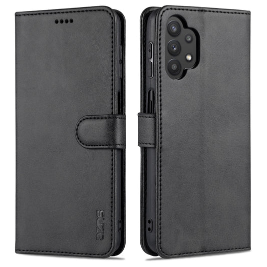 For Samsung Galaxy A32 5G AZNS Skin Feel Calf Texture Horizontal Flip Leather Case with Card Slots & Holder & Wallet(Black) - Galaxy Phone Cases by AZNS | Online Shopping UK | buy2fix