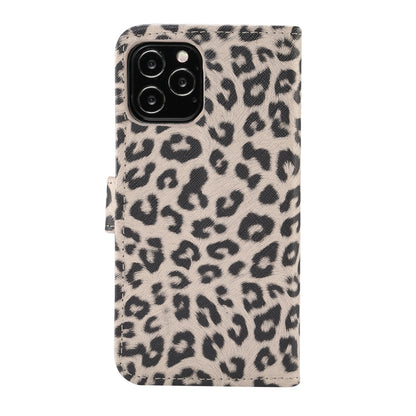 For iPhone 13 Leopard Pattern Horizontal Flip PC + PU Leather Case with Holder & Card Slots & Wallet(Brown) - iPhone 13 Cases by buy2fix | Online Shopping UK | buy2fix