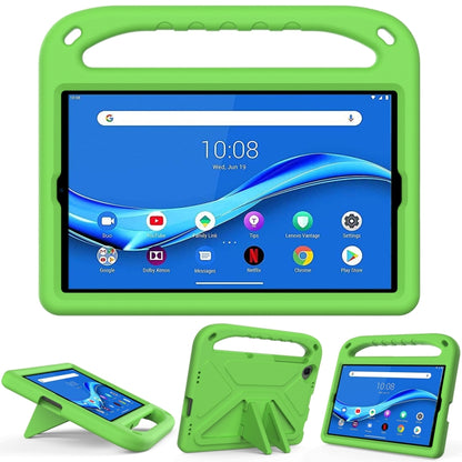 For Lenovo Tab M10 FHD Plus TB-X606F / TB-X606M Handle Portable EVA Shockproof Protective Case with Triangle Holder(Green) - Lenovo by buy2fix | Online Shopping UK | buy2fix