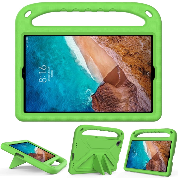 For Xiaomi Mi Pad 4 Plus & Samsung Galaxy Tab A 10.1 2019 SM-T510 / SM-T515 Handle Portable EVA Shockproof Protective Case with Triangle Holder(Green) - Others by buy2fix | Online Shopping UK | buy2fix