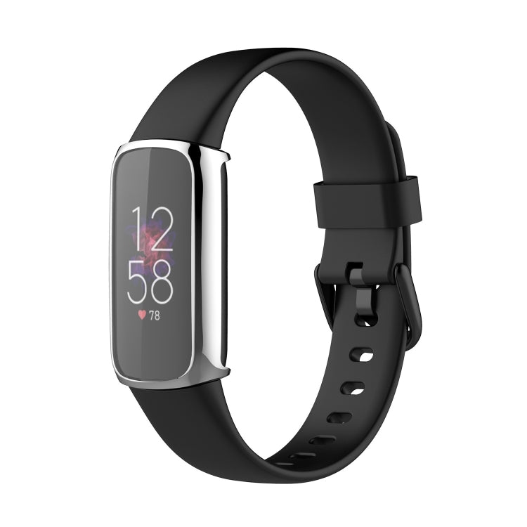 For Fitbit Luxe Full Coverage TPU Electroplating Protective Case Cover(Silver) - Watch Cases by buy2fix | Online Shopping UK | buy2fix
