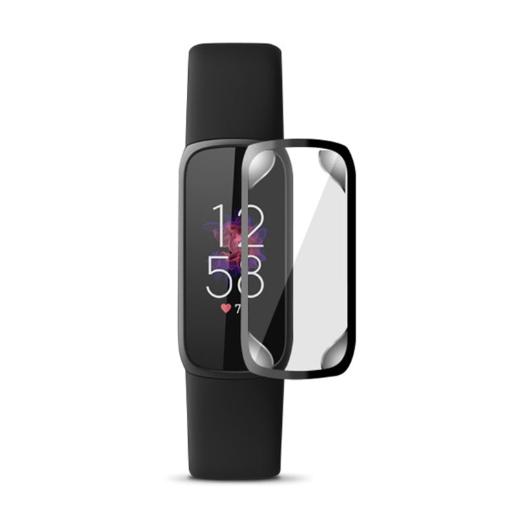 For Fitbit Luxe Full Coverage TPU Electroplating Protective Case Cover(Black) - Watch Cases by buy2fix | Online Shopping UK | buy2fix