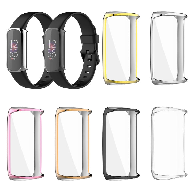 For Fitbit Luxe Full Coverage TPU Electroplating Protective Case Cover(Rose Gold) - Watch Cases by buy2fix | Online Shopping UK | buy2fix