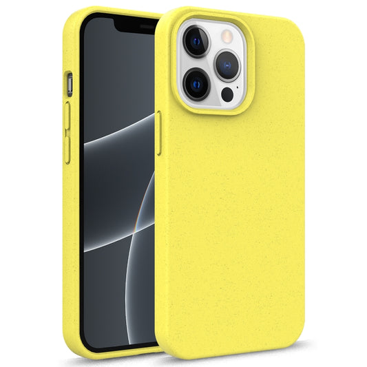 For iPhone 13 mini Starry Series Shockproof Straw Material + TPU Protective Case (Yellow) - iPhone 13 mini Cases by buy2fix | Online Shopping UK | buy2fix