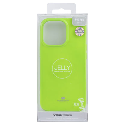 For iPhone 13 Pro GOOSPERY JELLY Full Coverage Soft Case (Green) - iPhone 13 Pro Cases by GOOSPERY | Online Shopping UK | buy2fix