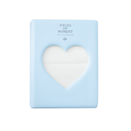 Hollow Heart 64 Pockets Photo Book Album Name Card Holder for Fujifilm Instax Mini 8 /7s /70 /25 /50s /90(Sky Blue) - Photo Albums & Photo Frames by buy2fix | Online Shopping UK | buy2fix