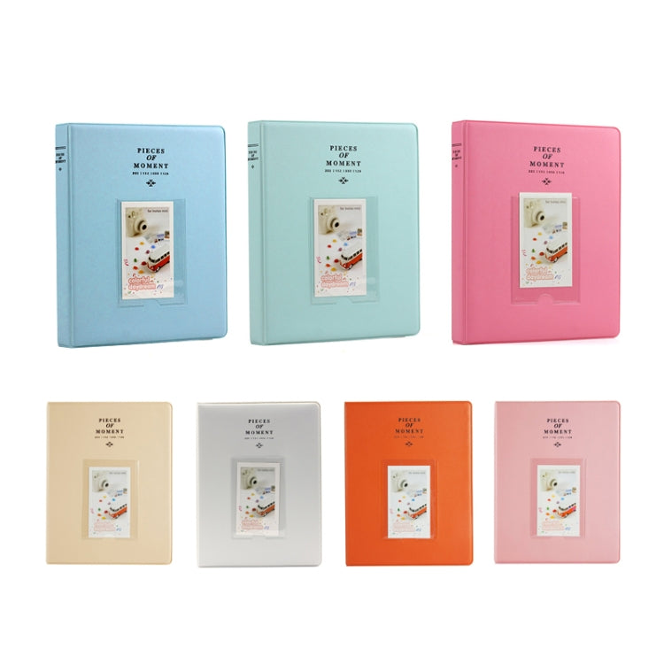128 Pockets Photo Book Album Name Card Holder for Fujifilm Instax Mini 8 /7s /70 /25 /50s /90(Peach Color) - Photo Albums & Photo Frames by buy2fix | Online Shopping UK | buy2fix