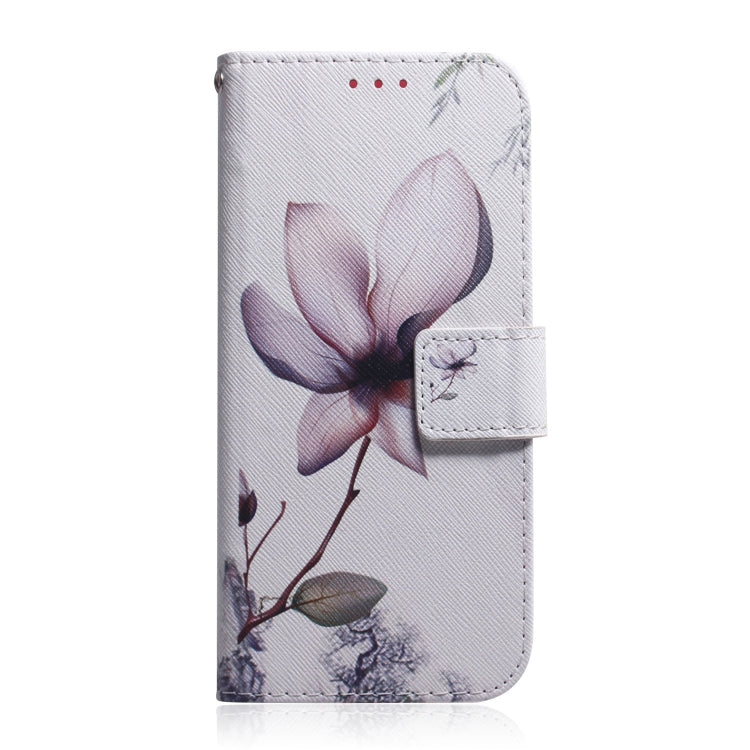 For Sony Xperia 5 Coloured Drawing Pattern Horizontal Flip PU Leather Case with Holder & Card Slots & Wallet(Magnolia) - Sony Cases by buy2fix | Online Shopping UK | buy2fix