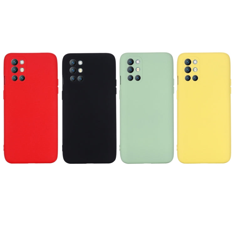 Pure Color Liquid Silicone Shockproof Full Coverage Case For OnePlus 9R(Black) - OnePlus Cases by buy2fix | Online Shopping UK | buy2fix