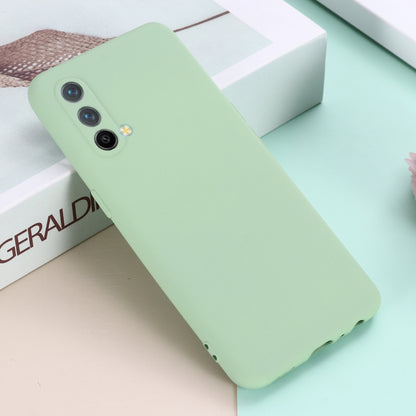 Pure Color Liquid Silicone Shockproof Full Coverage Case For OnePlus Nord CE 5G(Green) - OnePlus Cases by buy2fix | Online Shopping UK | buy2fix