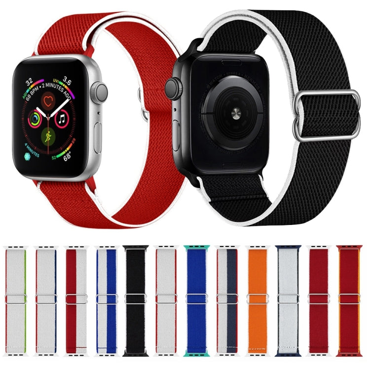 High Elastic Nylon Watch Band For Apple Watch Ultra 49mm&Watch Ultra 2 49mm / Series 9&8&7 45mm / SE 3&SE 2&6&SE&5&4 44mm / 3&2&1 42mm(South Korea) - Watch Bands by buy2fix | Online Shopping UK | buy2fix