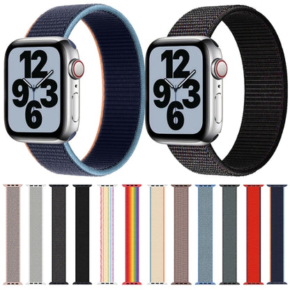 Single Lap Nylon Watch Band, Size: L 165mm For Apple Watch Ultra 49mm&Watch Ultra 2 49mm / Series 9&8&7 45mm / SE 3&SE 2&6&SE&5&4 44mm / 3&2&1 42mm(Milky White) - Watch Bands by buy2fix | Online Shopping UK | buy2fix