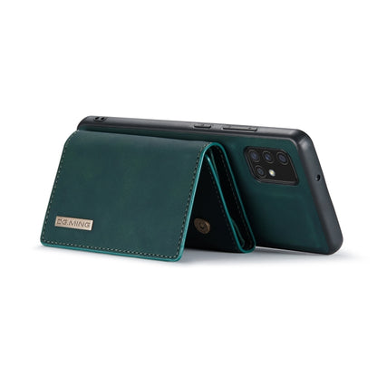 For Samsung Galaxy A51 DG.MING M1 Series 3-Fold Multi Card Wallet  Back Cover Shockproof Case with Holder Function(Green) - Galaxy Phone Cases by DG.MING | Online Shopping UK | buy2fix