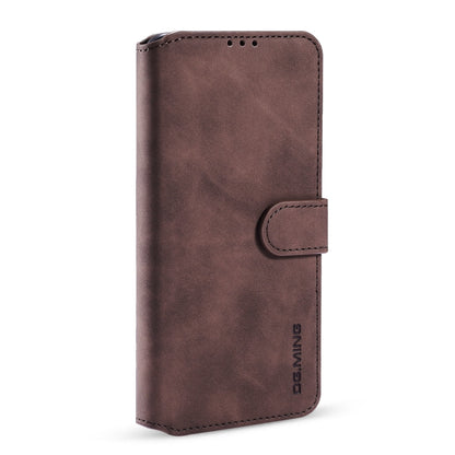 For iPhone 13 DG.MING Retro Oil Side Horizontal Flip Leather Case with Holder & Card Slots & Wallet(Coffee) - iPhone 13 Cases by DG.MING | Online Shopping UK | buy2fix