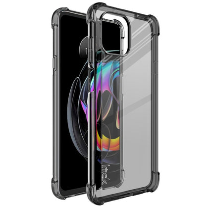 For Motorola Edge 20 Lite IMAK All-inclusive Shockproof Airbag TPU Case with Screen Protector(Transparent Black) - Motorola Cases by imak | Online Shopping UK | buy2fix