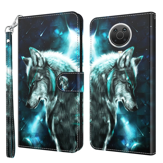 For Nokia G20 / G10 / 6.3 3D Painting Pattern Horizontal Flip TPU + PU Leather Case with Holder & Card Slots & Wallet(Wolf) - Nokia Cases by buy2fix | Online Shopping UK | buy2fix