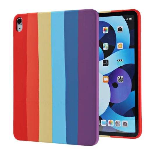Rainbow Liquid Silicone + PC Shockproof Protective Case For iPad Air 2022 / 2020 10.9 inch - iPad Air (2022) / (2020) 10.9 Cases by buy2fix | Online Shopping UK | buy2fix