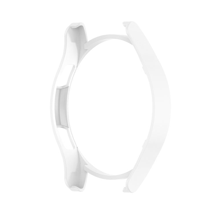 For Samsung Galaxy Watch4 Classic 46mm Half Coverage Hollowed PC Protective Case(White) - Watch Cases by buy2fix | Online Shopping UK | buy2fix