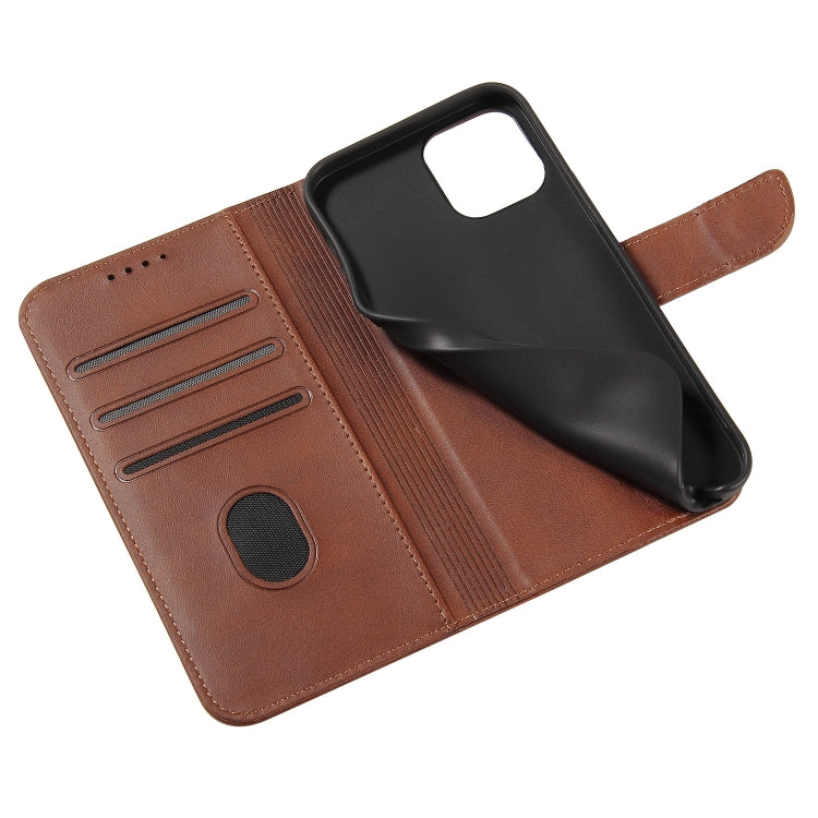 For iPhone 13 Calf Texture Buckle Horizontal Flip Leather Case with Holder & Card Slots & Wallet(Brown) - iPhone 13 Cases by buy2fix | Online Shopping UK | buy2fix