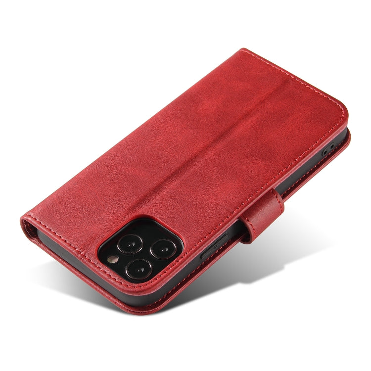 For iPhone 13 Pro Max Calf Texture Buckle Horizontal Flip Leather Case with Holder & Card Slots & Wallet (Red) - iPhone 13 Pro Max Cases by buy2fix | Online Shopping UK | buy2fix