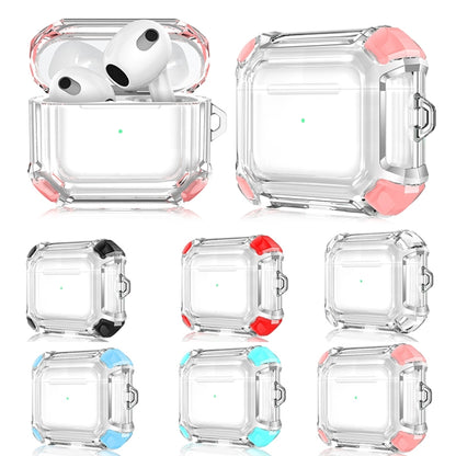 Anti-drop Transparent PC Two-color Earphone Protective Case with Hanging Loop for AirPods 3(Transparent) - For AirPods 3 by buy2fix | Online Shopping UK | buy2fix