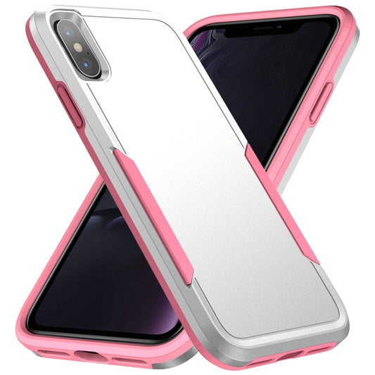 For iPhone X / XS Pioneer Armor Heavy Duty Shockproof Phone Case(White) - More iPhone Cases by buy2fix | Online Shopping UK | buy2fix