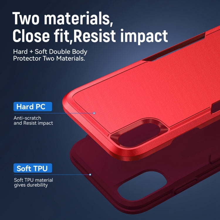 For iPhone XR Pioneer Armor Heavy Duty Shockproof Phone Case(Red) - More iPhone Cases by buy2fix | Online Shopping UK | buy2fix