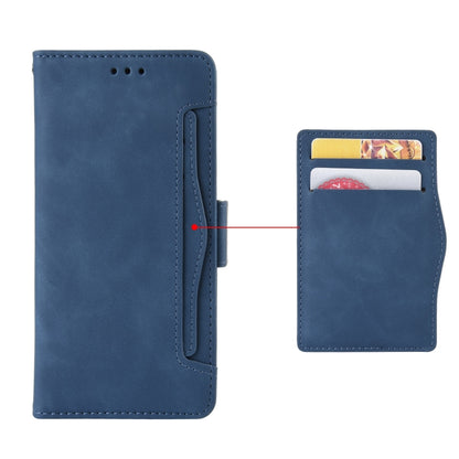 For UMIDIGI Bison Pro Skin Feel Calf Pattern Horizontal Flip Leather Case with Holder & Card Slots & Photo Frame(Blue) - More Brand by buy2fix | Online Shopping UK | buy2fix