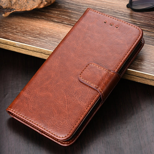 For Ulefone Note 10 Crystal Texture Horizontal Flip Leather Case with Holder & Card Slots & Wallet(Brown) - Ulefone Cases by buy2fix | Online Shopping UK | buy2fix