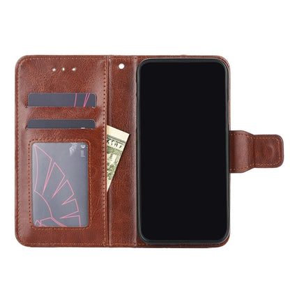 For Ulefone Note 11P Crystal Texture Horizontal Flip Leather Case with Holder & Card Slots & Wallet(Brown) - More Brand by buy2fix | Online Shopping UK | buy2fix