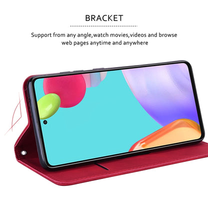 For Xiaomi Redmi 10 Frosted Business Magnetic Horizontal Flip PU Leather Case with Holder & Card Slot & Lanyard(Red) - Xiaomi Cases by buy2fix | Online Shopping UK | buy2fix