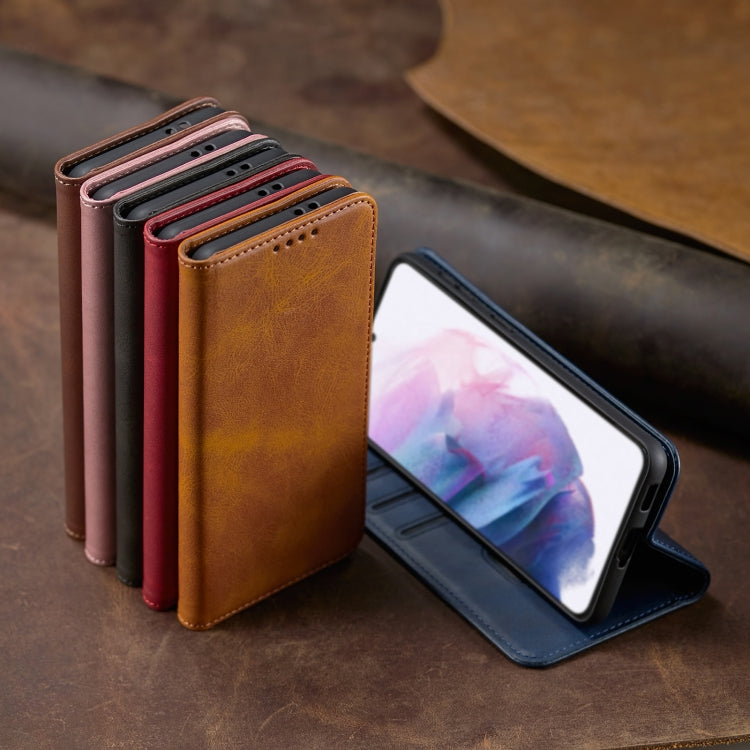 For Xiaomi Redmi 9C Calf Texture Magnetic Horizontal Flip Leather Case with Holder & Card Slots & Wallet(Brown) - Xiaomi Cases by buy2fix | Online Shopping UK | buy2fix