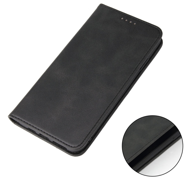 For iPhone X / XS Calf Texture Magnetic Horizontal Flip Leather Case with Holder & Card Slots & Wallet(Black) - More iPhone Cases by buy2fix | Online Shopping UK | buy2fix