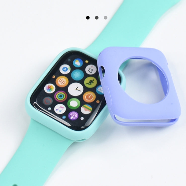 Shockproof All-inclusive Silicone Protective Case For Apple Watch Series 6 & SE & 5 & 4 44mm(Pine Needle Green) - Watch Cases by buy2fix | Online Shopping UK | buy2fix