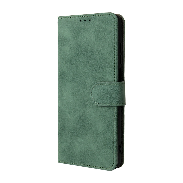 For Doogee N40 Pro Solid Color Skin Feel Magnetic Buckle Horizontal Flip PU Leather Case with Holder & Card Slots & Wallet(Green) - More Brand by buy2fix | Online Shopping UK | buy2fix