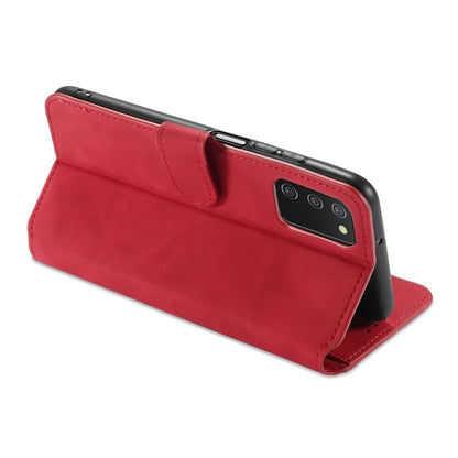 For Samsung Galaxy A03s 166mm DG.MING Retro Oil Side Horizontal Flip Leather Case with Holder & Card Slots & Wallet(Red) - Galaxy Phone Cases by DG.MING | Online Shopping UK | buy2fix