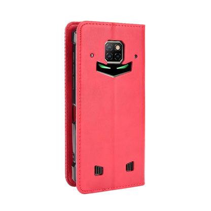 For Doogee S88 Plus / S88 Pro Magnetic Buckle Retro Crazy Horse Texture Horizontal Flip Leather Case with Holder & Card Slots & Photo Frame(Red) - More Brand by buy2fix | Online Shopping UK | buy2fix